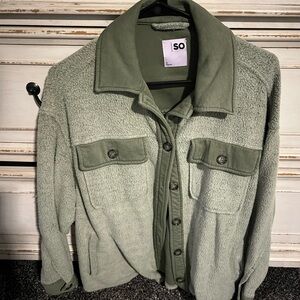 Green Button-Up Jacket
